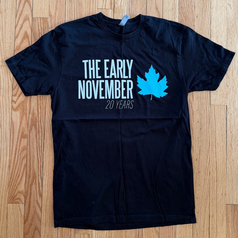 The Early November 20 Years Black T-shirt on Next Level Apparel